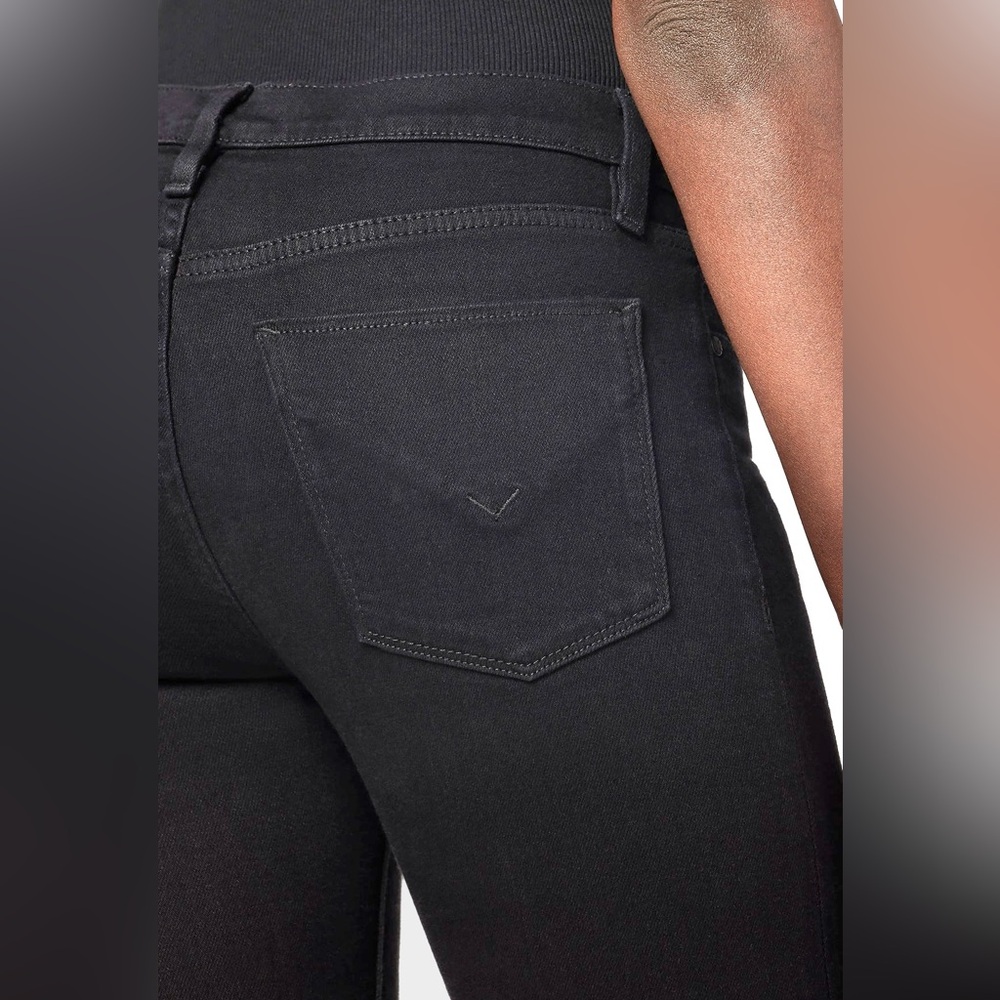HUDSON Nico Mid-Rise Super Skinny Jeans | Faded Black Sculpting Denim | Size 27